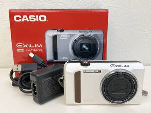 ロ701-483　カシオ　デジカメ　EX-ZR400　CASIO　EXILIM　本体 充電コード　コンデジ　簡易動作確認済み　ヤ60