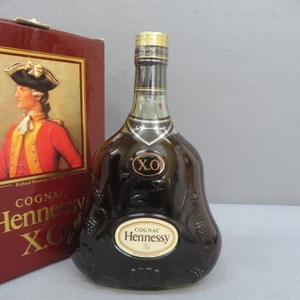 2A14★Hennessy/ヘネシー XO　グリーンボトル　金キャップ　700ml 8/3★A