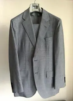 E・Zegna TARVELLR 千鳥格子柄セットアップスーツ・グレー46サイズ