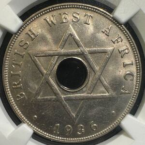 1円〜【複数出品中】激レア 1936H イギリス領西アフリカ 1ペニー エドワード8世 NGC MS63 完全未使用 世界 コイン 古銭 貨幣 硬貨 鑑定