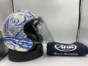 Arai アライ SZ Ram4 X SZ-Ram4 X SZ Ram Ⅳ X スタイル 水色 ジェット ヘルメット Sサイズ 程度良好!! エスゼットラム エックス