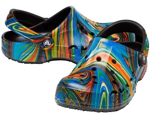 23cm クロックス バヤ シーズナル プリンテッド クロッグ BAYA SEASONAL PRINTED CLOG Black Multi ブラック マルチ M5W7