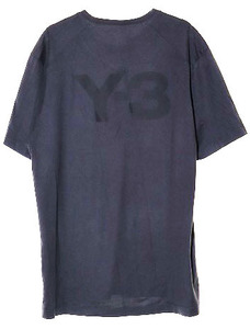 ワイスリー Y-3 22SS M CLASSIC BACK LOGO SS TEE BLACK Mサイズ FN3348 クルーネック ラバープリント バックプリント 黒【ブランド古着ベ