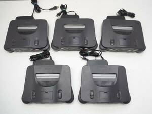 ジャンク N64 ニンテンドー64 本体のみ 5台セット まとめて（アダプター付