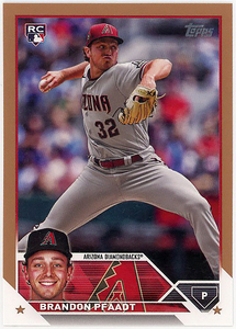 DIAMONDBACKS右腕▲BRANDON PFAADT/2023 TOPPS UPDATE RC #2023 ゴールド版!