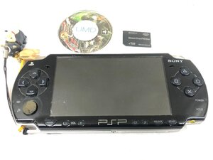 【TG-0349】SONY PlayStation Portable PSP2000 本体 黒 ブラック ソフト付 MH2G 初期化済 ソニー 現状品 東京引取可 同梱可【千円市場】