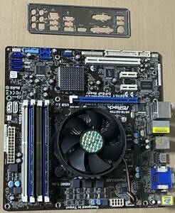  ASROCK H67M-GE/THW マザーボード BIOS起動確認 CPU i5-2400 MEM 4GB セット LGA1155 