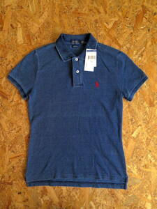 新品☆本物 ラルフローレン インディゴ ポロシャツ Sサイズ POLO RALPH LAUREN INDIGO POLO USAモデル ロンハーマン 色落ち ポロ LA購入