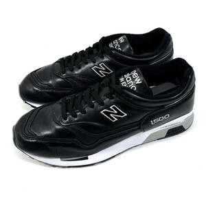 イングランド製 2015s NEW BALANCE M1500BK US8.5(26.5cm) Black ニューバランス レザースニーカー ブラック