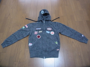 Hurley X ハーレー ジップアップ パーカー グレー系 レディース M USED