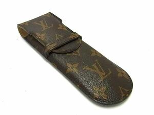 1円 ■美品■ LOUIS VUITTON ルイヴィトン M62990 モノグラム エテュイ スティロ ペンケース ステーショナリー ブラウン系 FB0944