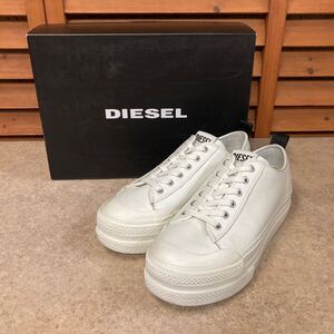  N 231【DIESEL ディーゼル】S-JOMUALC 厚底 スニーカー ホワイト SIZE US 9