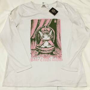 即決☆わちふぃーるど　猫のダヤン　プレーンTシャツ　長袖　Lサイズ　ベビークラウン　新品・未使用　タグ付き