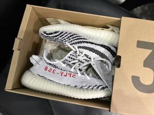 新品22.5cm【adidas/アディダス】YEEZY BOOST 350 V2 ZEBRA CP9654 US4.5 スニーカー ゼブラ 納品書 正規品 レディース