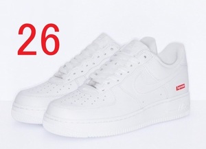 Supreme Nike Air Force 1 Low White 26㎝ US8 黒タグ 新品 未使用 ナイキ エアフォース 1 ロー シュプリーム 白色 CU9225-100