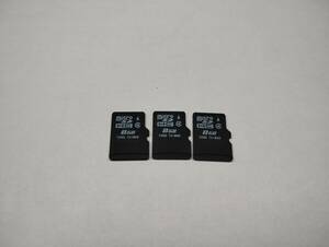 3枚セット　8GB　microSDHCカード　フォーマット済み　microSDカード　メモリーカード