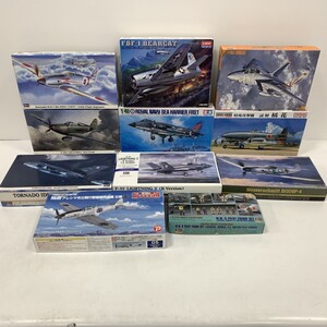 07w17311★1円~ 戦闘機系プラモデル　10個セット　未組立 プラモデル 中古品