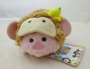 ディズニーストア　ツムツム（S）ピグレット（さる）くまのプーさん　ピグレット（TSUM TSUM）モンキー（ピグレット　ブタ）おさる（サル）