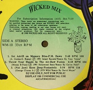 Wicked Mix 10 P.M. Dawn / Heavy D & The Boyz / Funkadelic US Promo盤 90