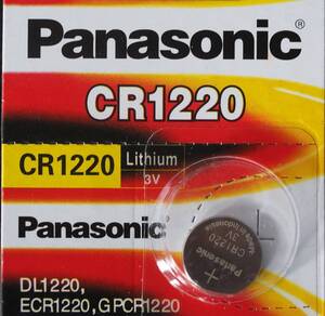 ★●即決【送料85円】Panasonic　CR1220 3V　1個223円　★腕時計 ★スマートキー キーレス ★　体温計●使用推奨期限：2029年12月