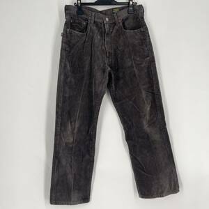 33(83cm) BOBSON04JEANS ボブソン チャコール ブラウン コーデュロイ パンツ リユース ultrampa bm0335