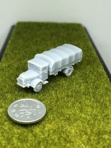 1/144レジンキット　未組立　未塗装 WWⅡ 大型トラック　メルセデスベンツ L4500S 軍用車両　Dワールドタンク ミュージアム【同梱可能】