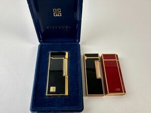 【10/1ES】Cartier カルティエ dunhill ダンヒル GIVENCHY ジバンシー ガスライター ライター 着火未確認