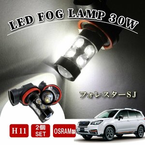 フォレスター SJ H16 LED フォグランプ 60W LEDバルブ バルブ 後付け LEDフォグランプバルブ カスタム パーツ フォグライ