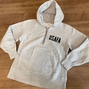 Champion チャンピオン プルオーバー スウェット　ハーフジップ　usma usafa ミリタリー 青タグ　70s パーカー　M