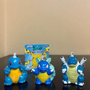 ソフト キーホルダー 進化 ゼニガメ カメール カメックス 中古品 ポケモン ポケットモンスター フィギュア