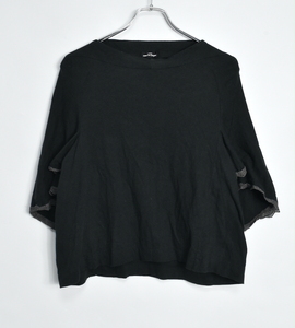 tricot COMME des GARCONS トリココムデギャルソン ワイドカットソー　Tシャツ　ブラック　黒　ゆったり　17L2