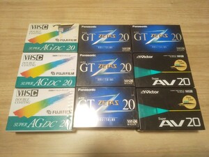 (新品未開封)(9個)(送料230円)(日本製) TDK Panasonic FUJIFILM Victor VHS-C TC-20AZ NV-TC20GTN等★ビデオテープ カセット 8mm Hi8 