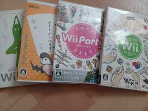 【Wii】 Wii Party　おどるメイドインワリオ　wiiパーティ4本　動作品