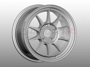 送料E★ゼロファイターRabaulシルバー 15x7J+35 PCD100/4H★ラバウル EK4 EG6 DC2 EF9 GK5 GE8 EF8 シビック インテグラ CR-X JDM 90年代