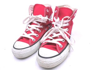 CONVERSE コンバース キャンバス ハイカット スニーカー size22.5/赤 ■■ ☆ ejc8 レディース