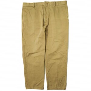 JIL SANDER ジルサンダー 18AW Cotton Twill Trousers コットンツイルトラウザーズパンツ JSUN310131MN24310082 46 BEIGE テーパード チノ