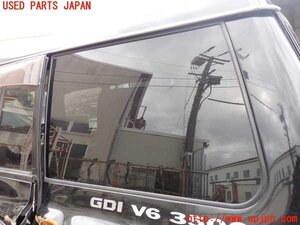 1UPJ-16361382]パジェロ(V45W)左クォーターガラス ASAHI M2L4 中古