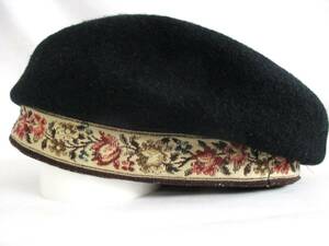 A.B.C.ベレー帽ブラック　メンズBASQUE BERET　57ｃｍ