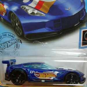 激レア・ホットウィール★　シボレー　コルベット　C7.R　青　Hot Wheels