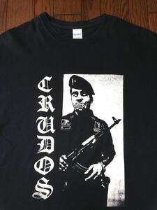 Los Crudos ロス クルードス Tシャツ XL 黒 ブラック ハードコア パンク バンド HARDCORE PUNK BAND DEJANOS EN PAZ