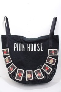 PINK HOUSE / ワッペントートバッグ 黒 Y-24-12-18-015-LO-BG-SZ-ZY