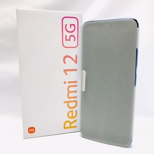 1円～ 未使用☆Xaomi シャオミ Redmi 12 5G XIG03 [XIG03SLA] スカイブルー 4GB/128GB☆Android アンドロイド/SIMフリー/スマートフォン/