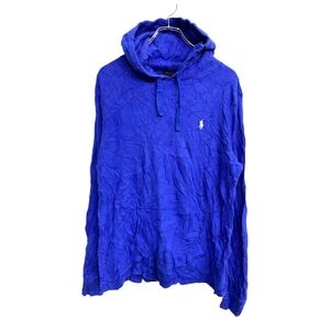 POLO RALPH LAUREN パーカー Lサイズ ポロラルフローレン ブルー 古着卸 アメリカ仕入 t2411-3165