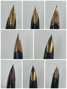 1000円〜●★筆記未確認★ 万年筆 PILOT パイロット 18K 14K 22K エリート ブラック×ゴールド 中古現状 筆記具 ★okoy3325408-90★op5223