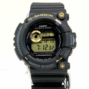 極美品 G-SHOCK ジーショック CASIO カシオ 腕時計 GW-225A-1JF フロッグマン FROGMAN 25周年記念 ドーンブラック 【ITFBVCKMMU98】