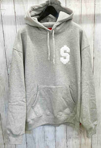 Supreme 24SS ＄HOODED SWEATSHIRT HEATHER GREY プルオーバーフーディ シュプリーム パーカー グレー Lサイズ