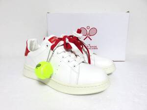 定価4.4万 新品 MARC JACOBS THE TENNIS SHOE 40 ホワイト レッド ポルトガル製 マークジェイコブス テニス スニーカー