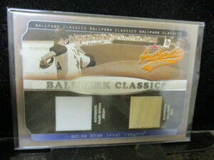 ★野球カード N・ライアン 2002 Fleer Authentix Ballpark Classics Memorabilia Jerjey　即決!!