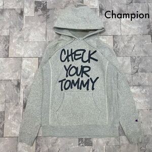 Champion チャンピオン Tommy トミーコラボ REVERSE WEAVE リバースウィーブ sweat スウェットパーカー 単色タグ 復刻 サイズL 玉FL3608