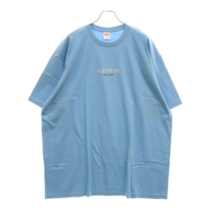 SUPREME シュプリーム 22SS Classic Logo Tee クラシック ロゴ 半袖Tシャツ カットソー ブルー